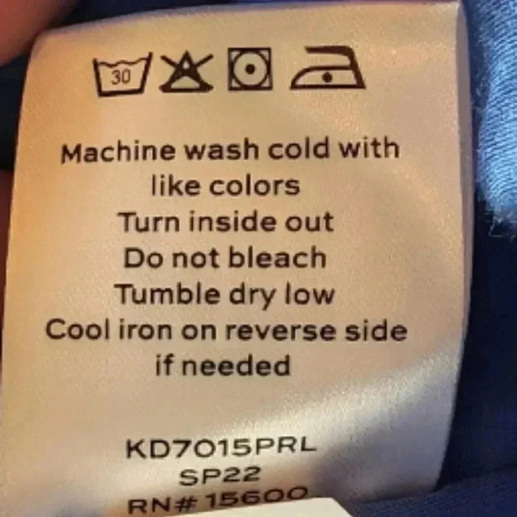 Draper James RSVP Blue Floral Flutter Sleeve Wrap Dress, Size L - Picture 12 of 12